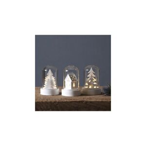 Eglo Eglo 410045 - SADA 3x LED Vianočná dekorácia KUPOL 1xLED/0,06W/1xCR2032 biela