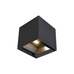 LED Solárne nástenné svietidlo so senzorom LED/3W/3,7V IP65 4000K čierna