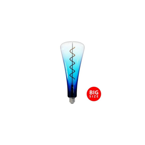 LED Žiarovka FILAMENT SHAPE T110 E27/5W/230V 1800K modrá