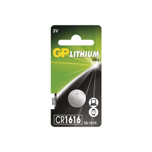 Lithiová batéria gombíková CR1616 GP LITHIUM 3V/55 mAh