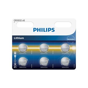 Philips Philips CR2032P6/01B - 6 ks Lithiová batéria gombíková CR2032 MINICELLS 3V