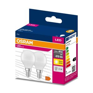 Osram SADA 2x LED Žiarovka P45 E14/4,9W/230V 3000K - Osram