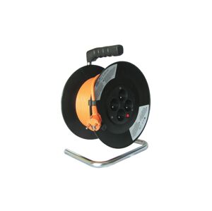 PB04 - Predlžovací kábel na bubne 50m oranžový