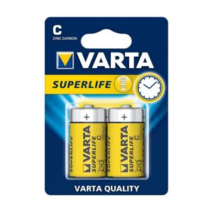 VARTA Varta 2014 - 2 ks Zinkouhlíková batéria SUPERLIFE C 1,5V