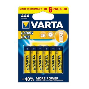VARTA Varta 4103 - 6 ks Alkalické batérie LONGLIFE EXTRA AAA 1,5V