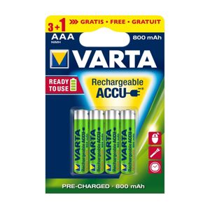 VARTA Varta 5670 - 3+1 ks Nabíjacia batéria ACCU AAA Ni-MH/800mAh/1,2V